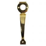 Pull Handle in Polished Brass for 50mm Long Throw Lock Shed Garage Door Lock (No.1125)